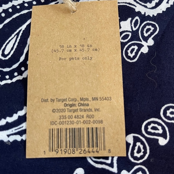 Levi Strauss & Co. Blue Pet Bandana - Picture 4 of 6